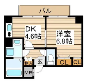 HugE1 (ヒュージワン)【8階】の間取り