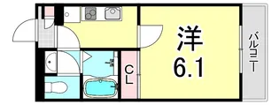 レオネクスト御影中町【1階】の間取り