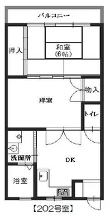 ハイツイースト須磨【2階】の間取り