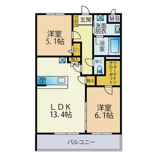 TOWAⅡ【1階】の間取り
