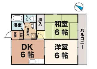 ベルディール須磨【2階】の間取り