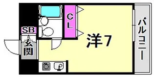 サムティ灘駅前【2階】の間取り