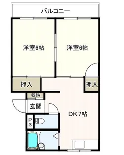 レジスコート東難波Ⅲ【3階】の間取り