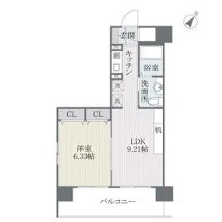 フェルト627【11階】の間取り