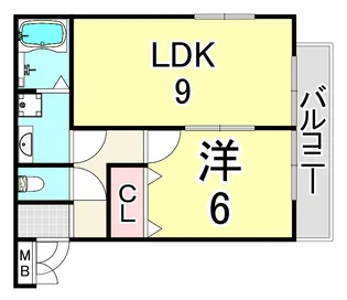 ラ・シャンテ武庫之荘【2階】の間取り