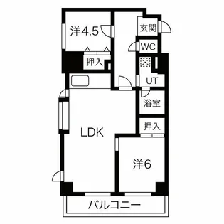 アルボール西道頓堀【4階】の間取り