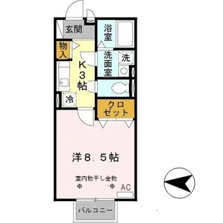 モンテローザ【2階】の間取り