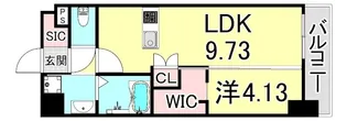BRIS西宮【6階】の間取り