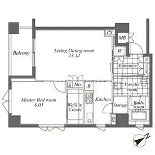 オーパスレジデンス恵比寿【3階】の間取り