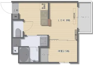 ワコーレヴィータ大石北町【2階】の間取り