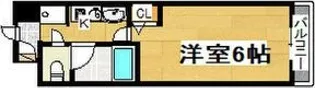 エステムコート神戸県庁前【6階】の間取り
