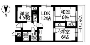 ドエル北堀江【2階】の間取り