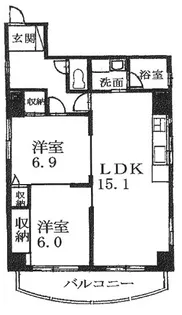 マノビル【4階】の間取り