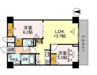 グランツコート御幣島【4階】の間取り