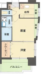 エステートモア・平尾公園通り【7階】の間取り