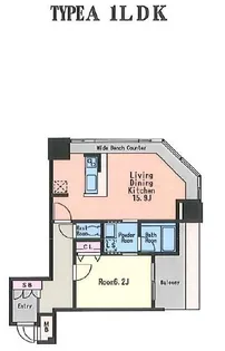 KDXレジデンス大濠ハーバービュータワー【19階】の間取り