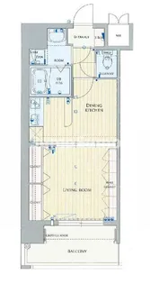 アクアシティ博多サウスステーション【8階】の間取り