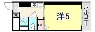 甲子園イトーハイツ【1階】の間取り
