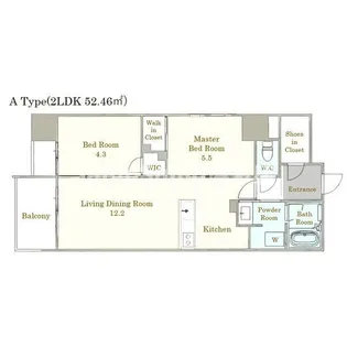 ONE PASEO【3階】の間取り