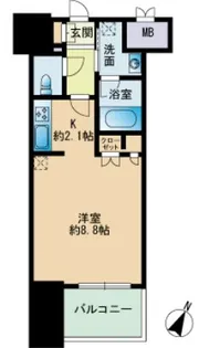 RJRプレシア博多楽水園 【10階】の間取り