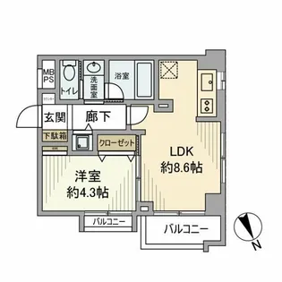 まんしょん目黒東山【2階】の外観