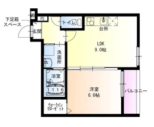 フジパレス御幣島【3階】の間取り