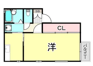 クライネブルーメ【1階】の間取り
