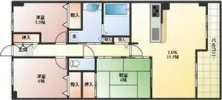 ライオンズガーデン魚崎壱番館【6階】の間取り