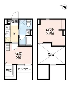 ルミエ神戸西【1階】の間取り