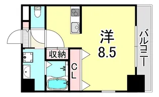 尼崎ヒルズ【3階】の間取り