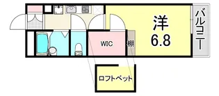 レオパレスリバーウエスト B【3階】の間取り