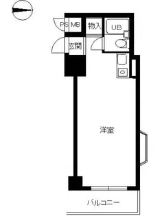 スカイコート渋谷 【4階】の間取り