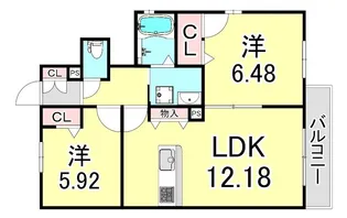 フェリス春風【1階】の間取り