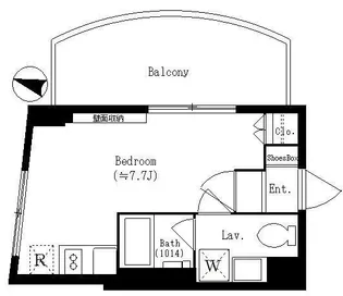 レジディア恵比寿【4階】の間取り