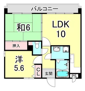 シティオボヌール【2階】の間取り