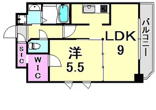 S-RESIDENCE神戸磯上通【3階】の間取り
