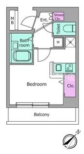 ビエラコート都立大学【7階】の間取り