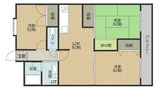 ユニバーサルタワーズ【4階】の間取り