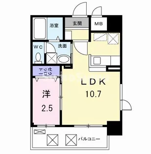 エスペランサ大橋【6階】の間取り