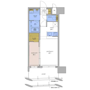 ネストピア東比恵駅前【8階】の間取り
