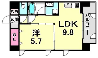 シュマン ヴェール【3階】の間取り