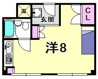 エルマーナ香枦園【4階】の間取り