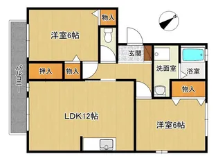 フレマリール白川台【2階】の間取り