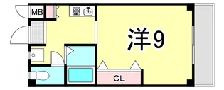 竹園マンション【2階】の間取り
