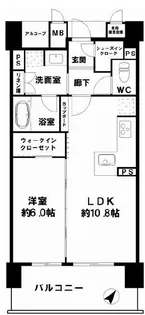 ザ・ウエストマークシティレジデンス【3階】の間取り