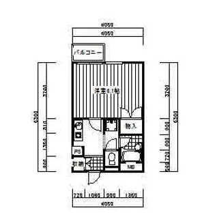 イースト神戸本山【4階】の間取り