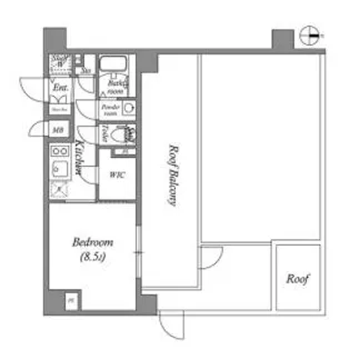 アドバンス神戸マーレ【7階】の間取り