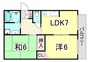 ノーブル・トモ【2階】の間取り