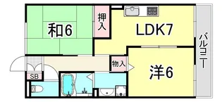 ノーブル・トモ【2階】の間取り