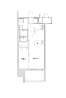 エンクレスト天神南PURE【5階】の間取り